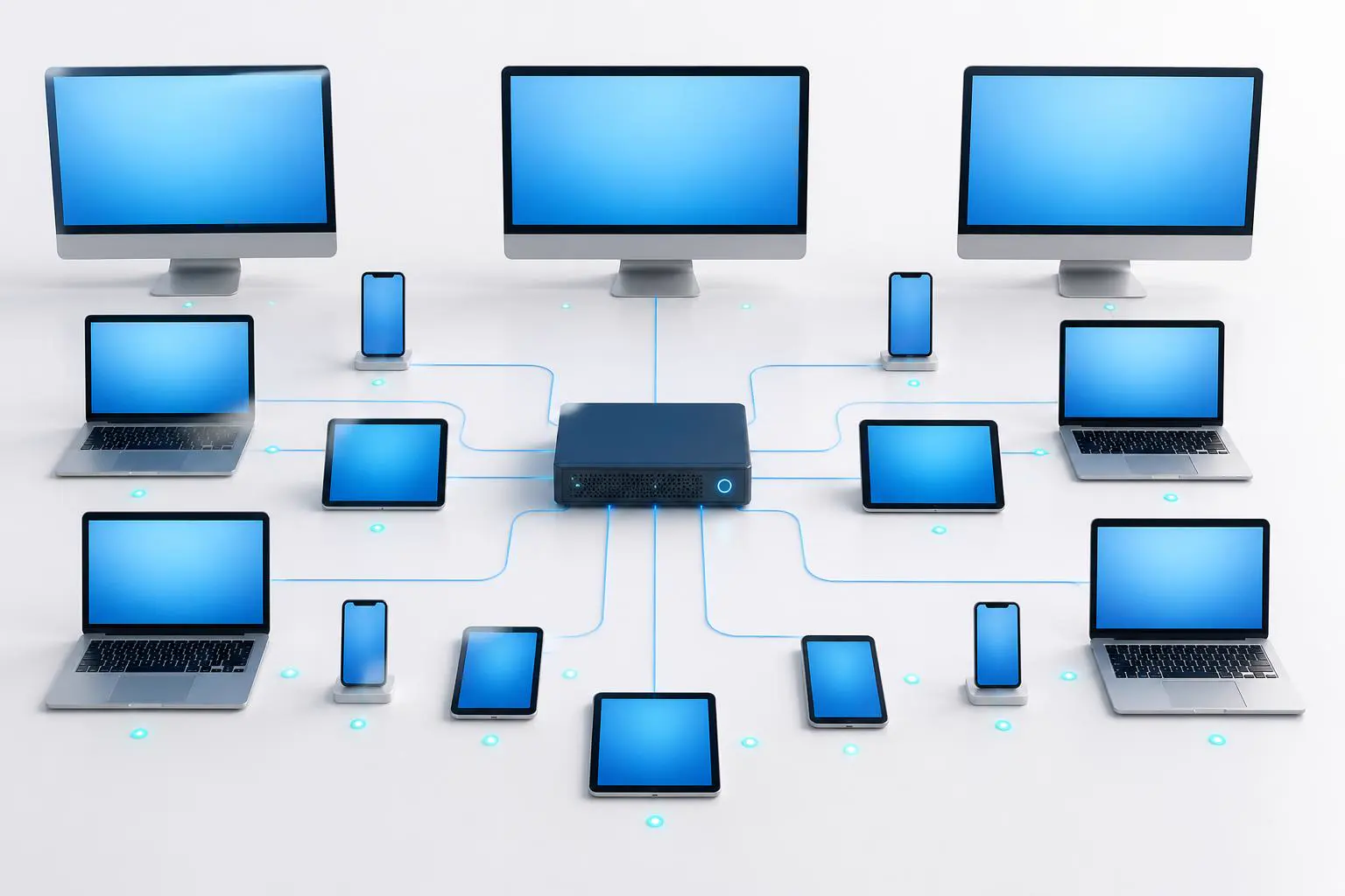 Centralized enterprise endpoint management across laptops, desktops, tablets, and mobile devices.